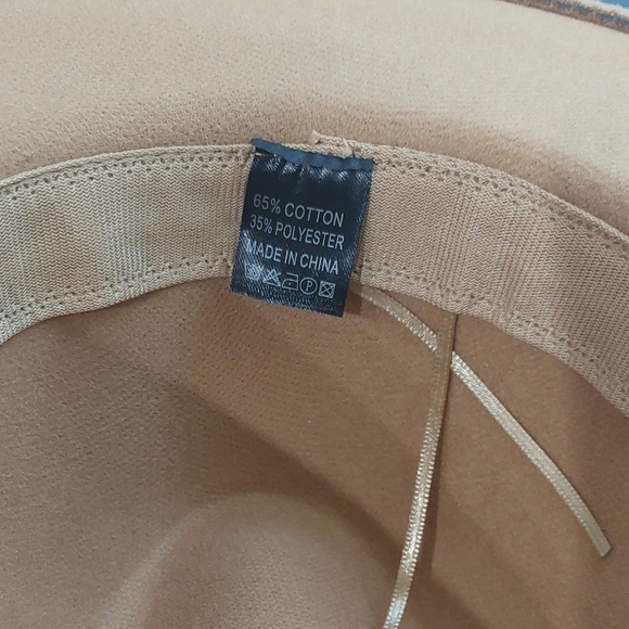 Fashion Fedora Hat Thin Leather Strap Accent Carmel Brown - Picture 9 of 10